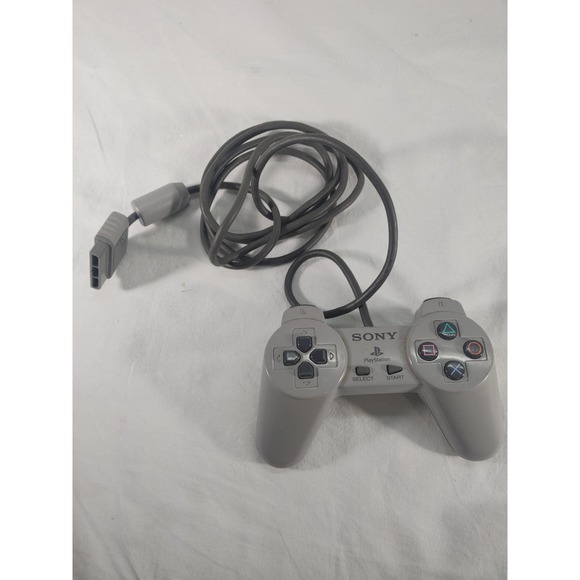 SONY Playstation One Controller OEM Gray Tested Working - Picture 2 of 3